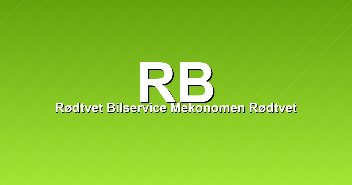 Rødtvet Bilservice Mekonomen Rødtvet – bilde av verkstedet