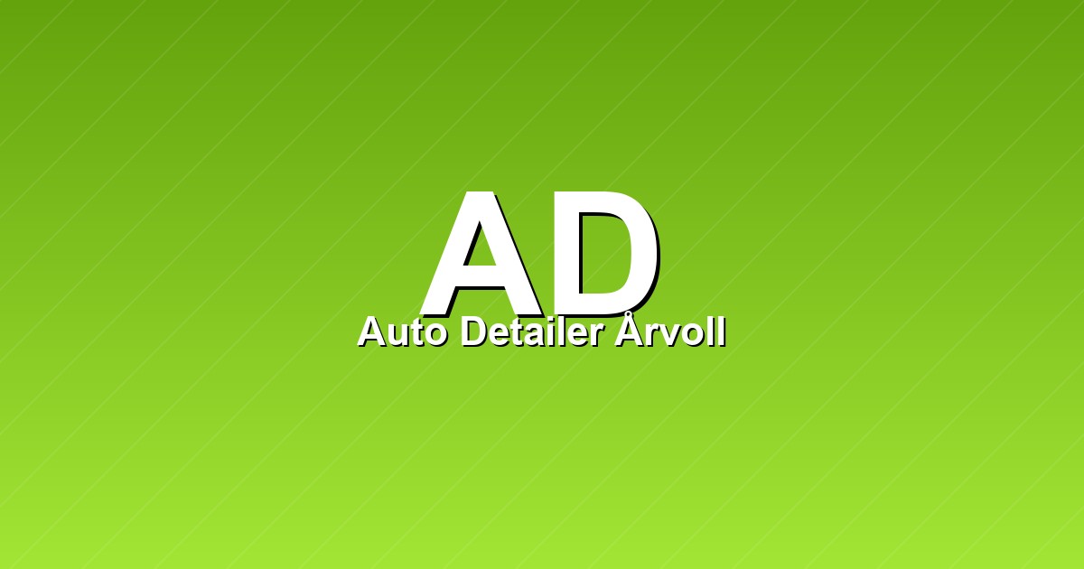 Auto Detailer Årvoll – bilde av verkstedet