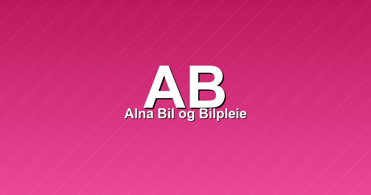 Alna Bil og Bilpleie – bilde av verkstedet