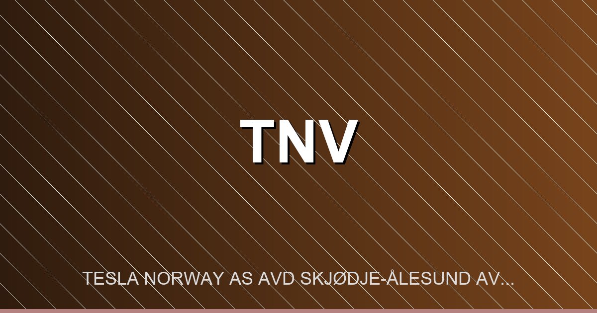 Tesla Norway Avd Skjødje-Ålesund Avd Verksted – bilde av verkstedet