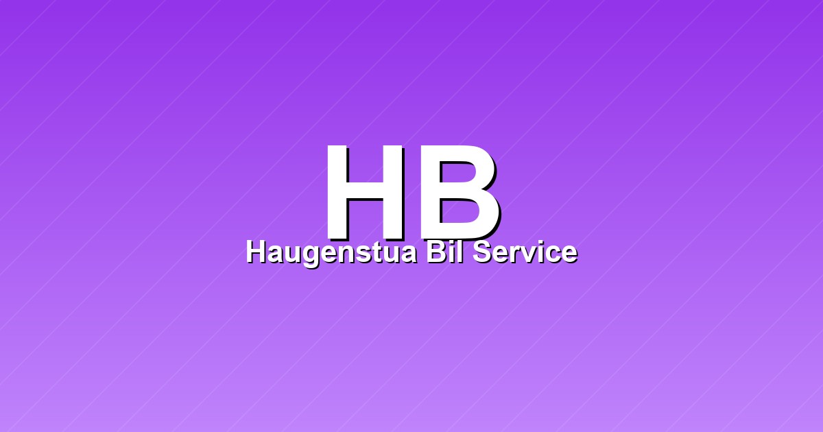 Haugenstua Bil Service – bilde av verkstedet