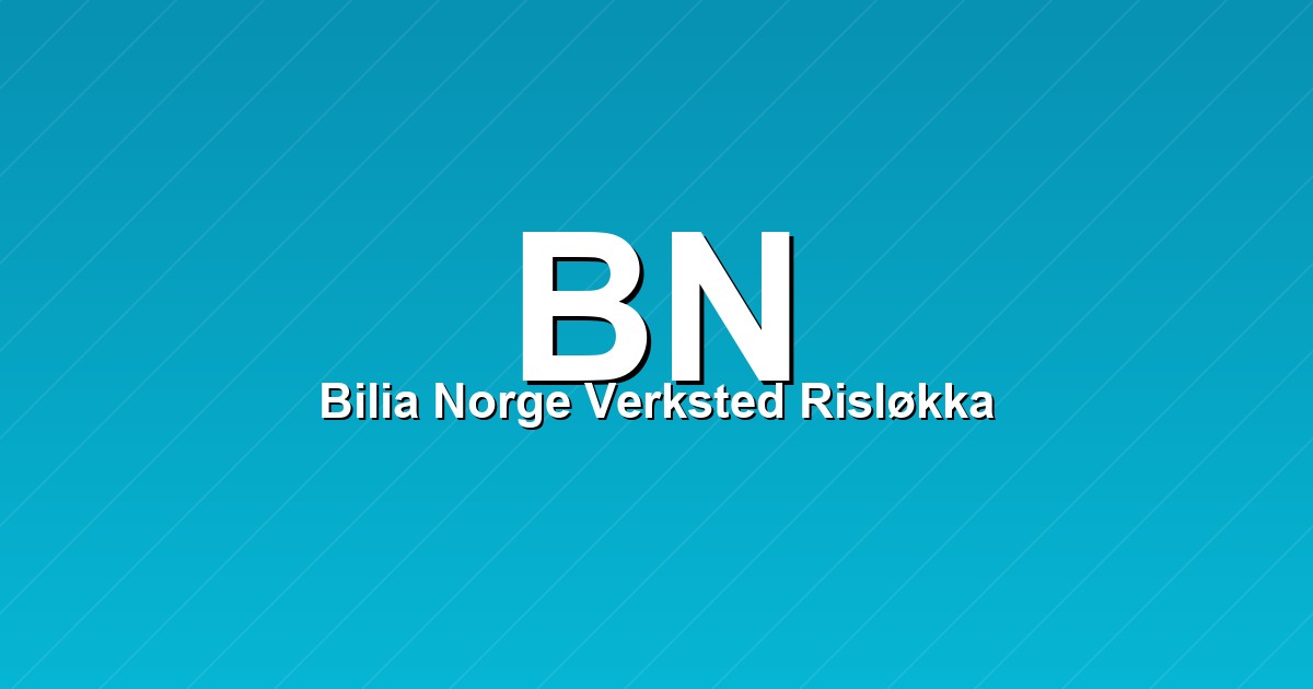 Bilia Norge Verksted Risløkka – bilde av verkstedet
