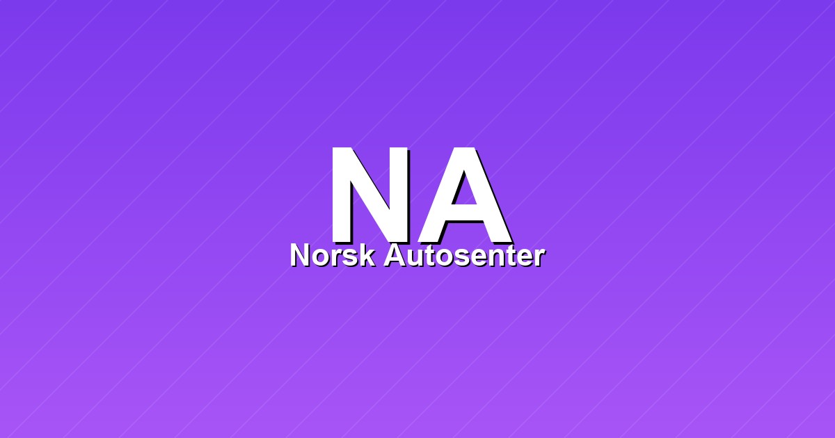 Norsk Autosenter – bilde av verkstedet