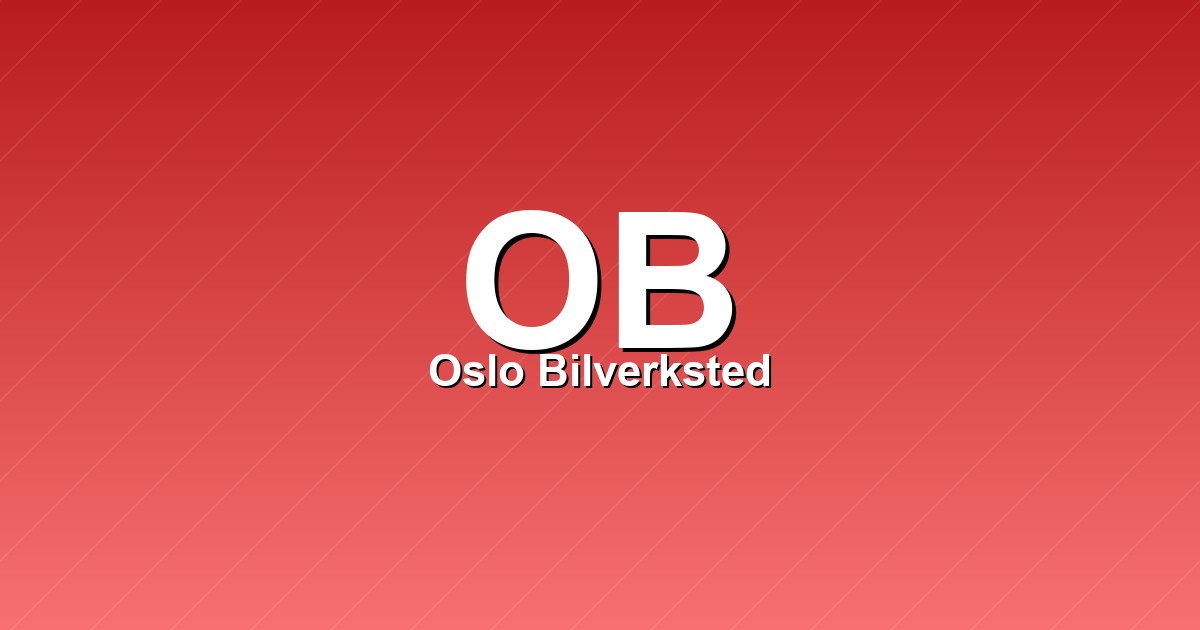 Oslo Bilverksted – bilde av verkstedet