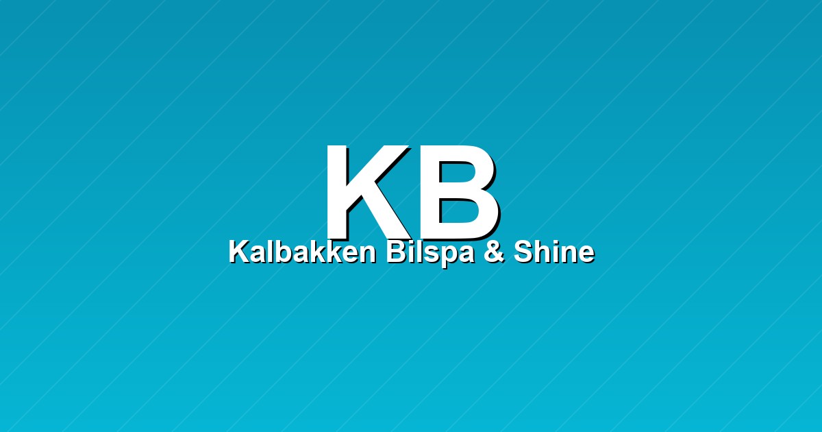 Kalbakken Bilspa & Shine – bilde av verkstedet