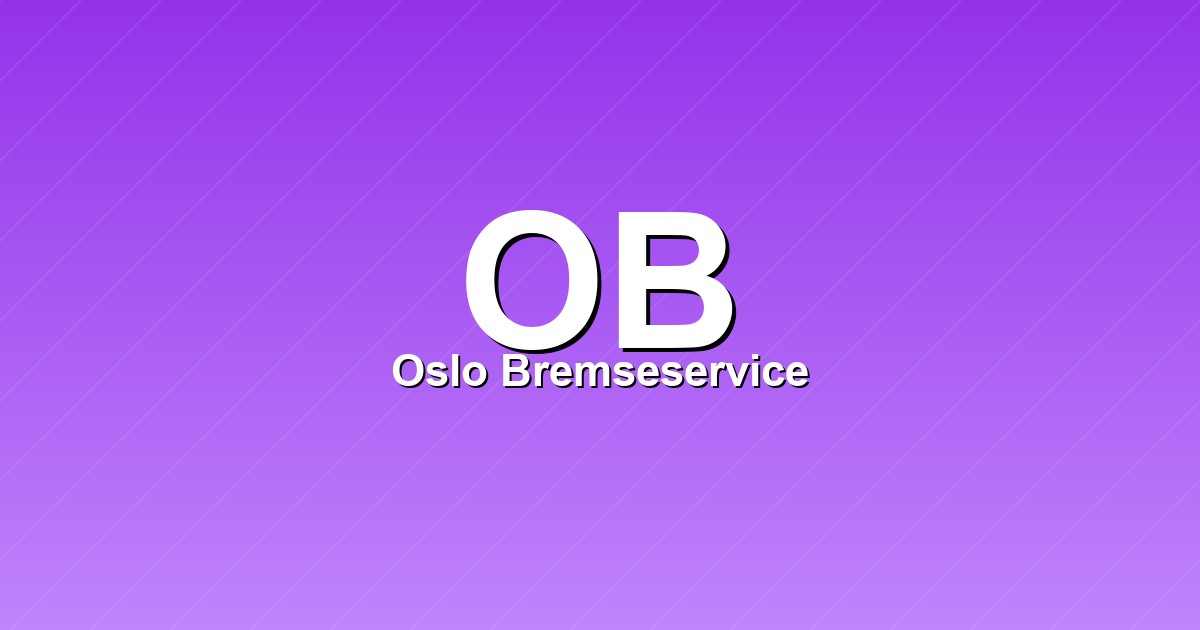 Oslo Bremseservice – bilde av verkstedet