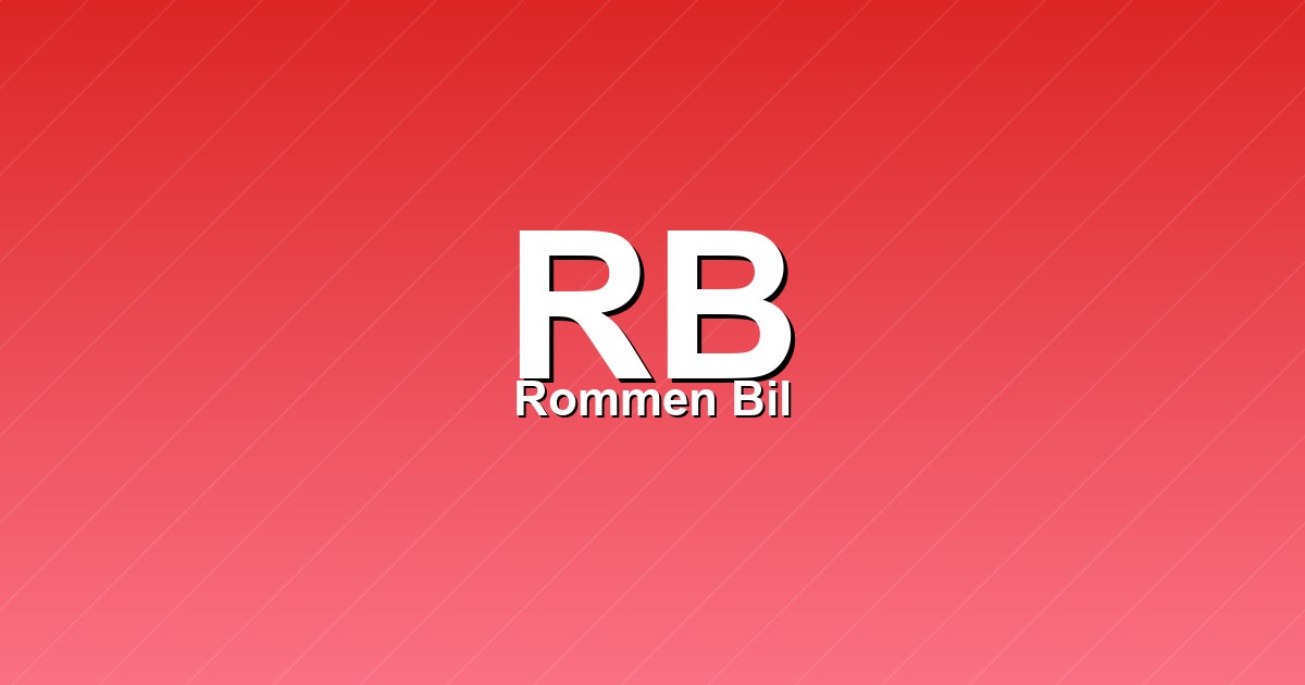 Rommen Bil – bilde av verkstedet