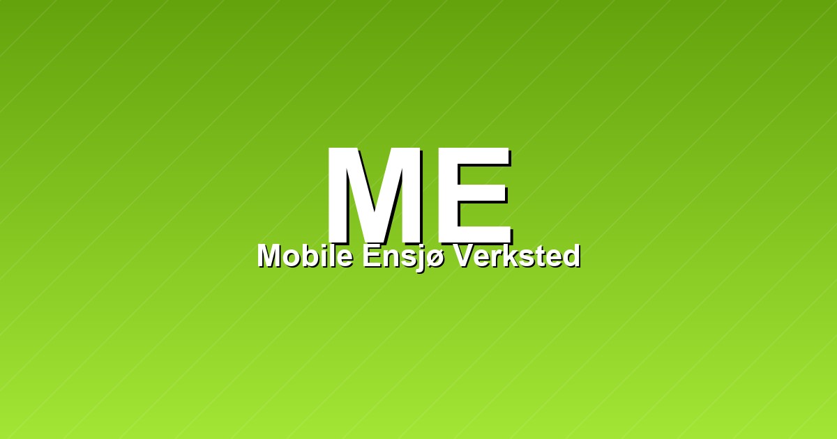 Mobile Ensjø Verksted – bilde av verkstedet