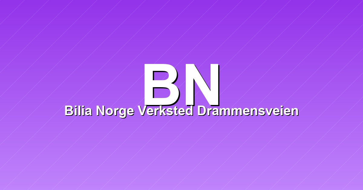 Bilia Norge Verksted Drammensveien – bilde av verkstedet