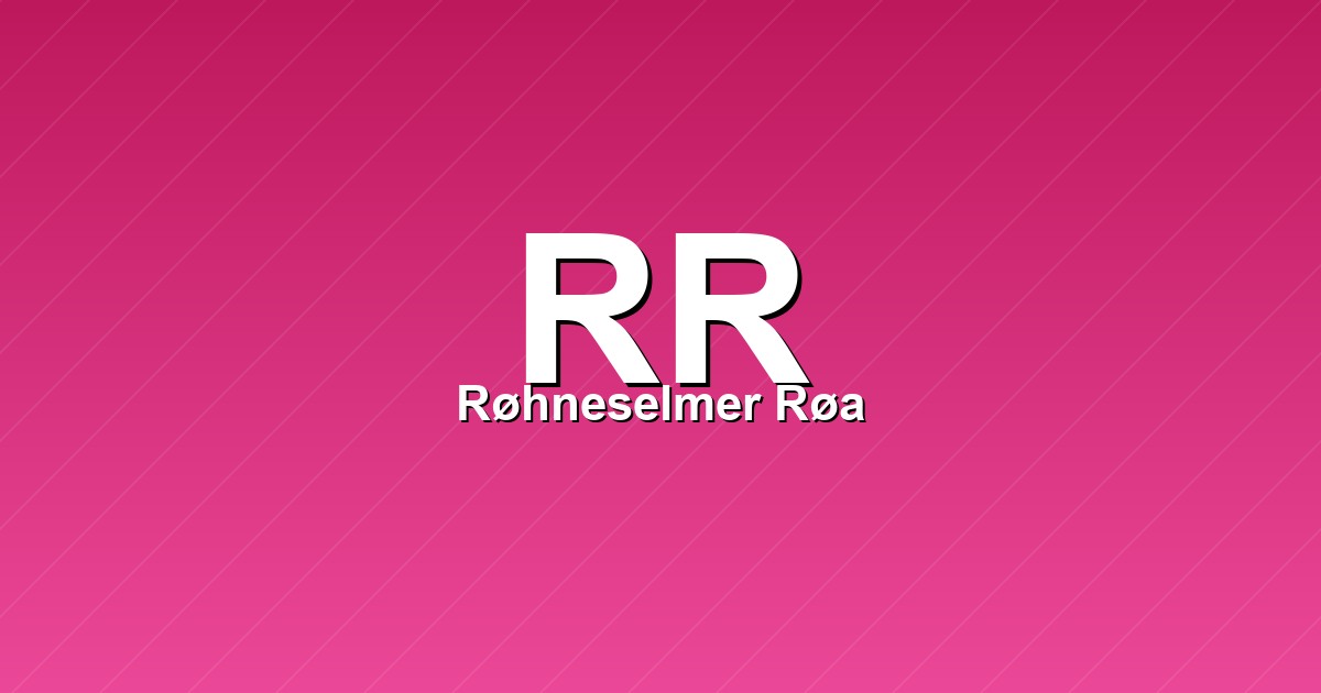 Røhneselmer Røa – bilde av verkstedet