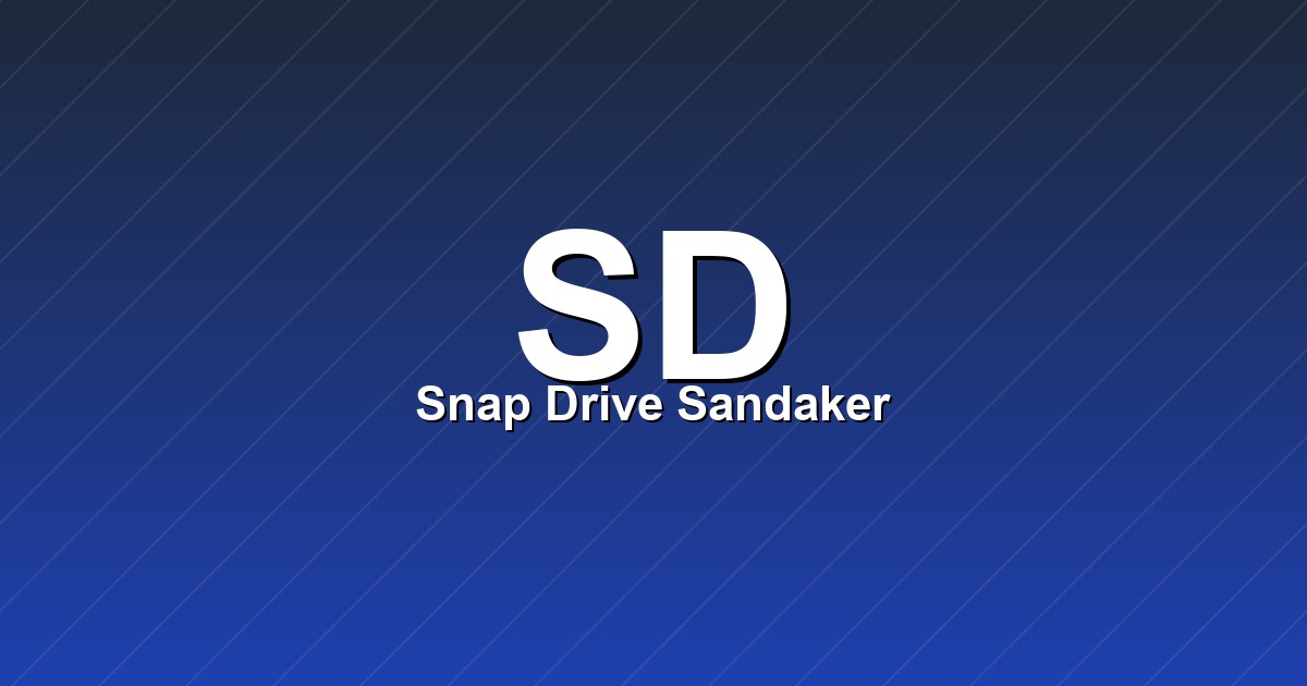 Snap Drive Sandaker – bilde av verkstedet