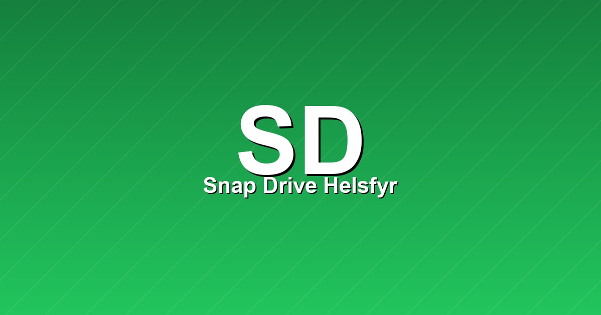 Snap Drive Helsfyr – bilde av verkstedet