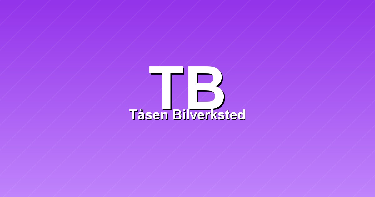 Tåsen Bilverksted – bilde av verkstedet