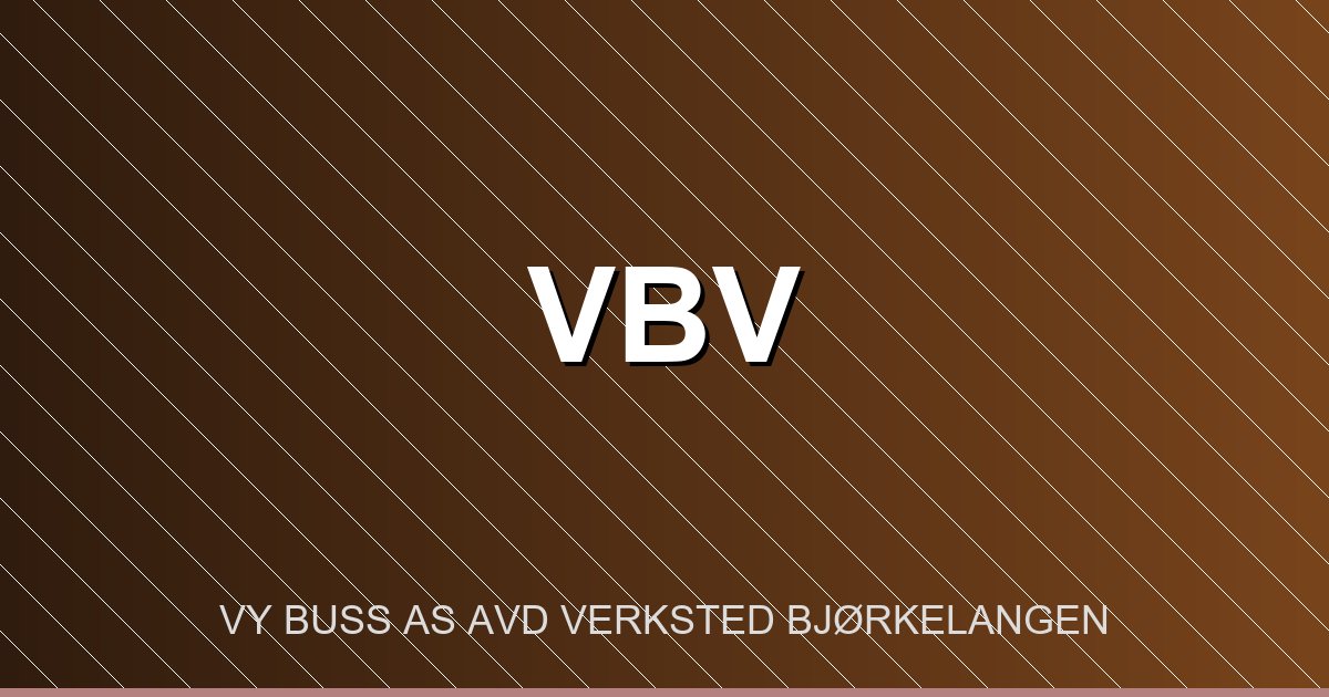 Vy Buss Avd Verksted Bjørkelangen – bilde av verkstedet