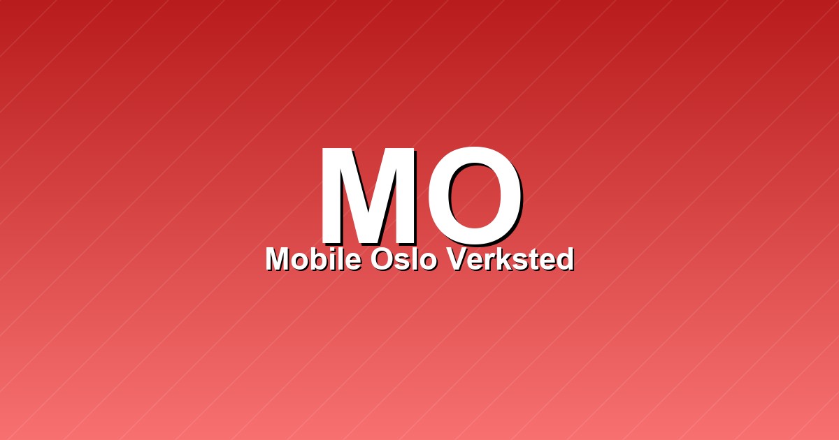 Mobile Oslo Verksted – bilde av verkstedet